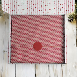 Pepermunt Stripe Rood en Wit Classic Kerstmis Tissuepapier