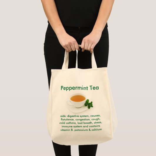 Pepermunt Theezakje Tote Bag (Voorkant (product))