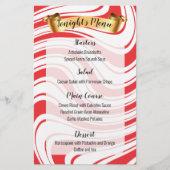 Pepermunt twist catering Kerstdiner menu (Voorkant)