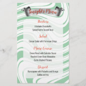 Pepermunt twist catering Kerstdiner menu (Voorkant)