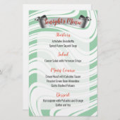 Pepermunt twist catering Kerstdiner menu (Voorkant / Achterkant)