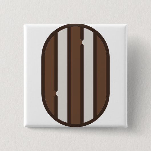 pepermunt vierkante button 5,1 cm (Voorkant)