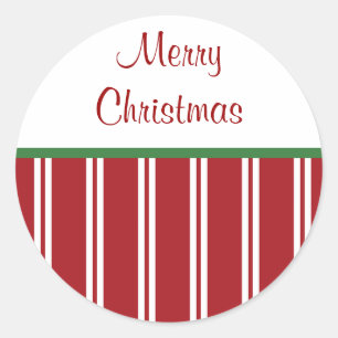 Pepermunt Vrolijke Kerstmis Stickers