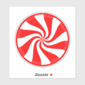 Pepermunt wervelt Vinyl Sticker (Vel)