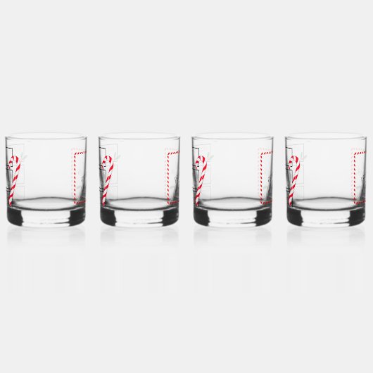 Pepermunt Wit Russisch barware Set Whisky Glas (Links)