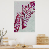 pepermuntgiraffen poster (Keuken)