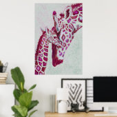 pepermuntgiraffen poster (Thuiskantoor)