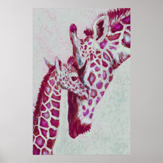 pepermuntgiraffen poster (Voorkant)