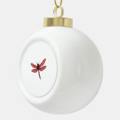 pepermuntlibel keramische bal ornament (Rechts)