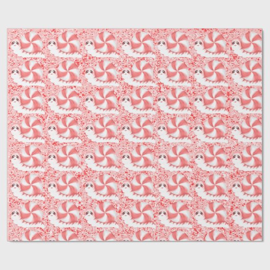 pepermuntslak cadeaupapier (Vlak)