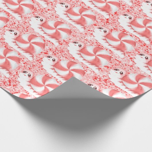 pepermuntslak cadeaupapier (Hoek)