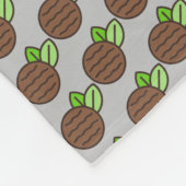 pepermuntstuk fleece deken (Hoek)