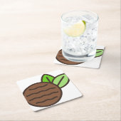 pepermuntstuk kartonnen onderzetters (Insitu)