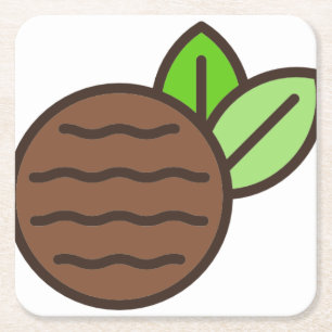 pepermuntstuk kartonnen onderzetters