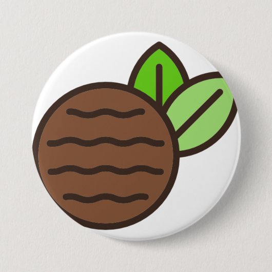 pepermuntstuk ronde button 7,6 cm (Voorkant)