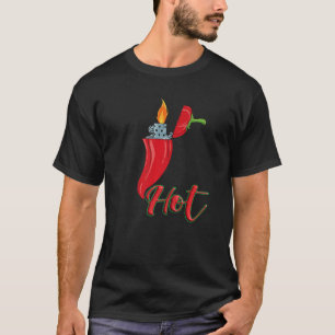 Peperoni met Lighter Chili Pepper Chili T-shirt