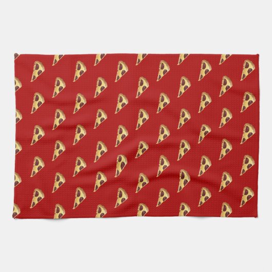 Peperoni Pizza Dag Theedoek (Horizontaal)