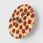 Peperoni Pizza voor Pizza Lovers Wandklok (Hoek)