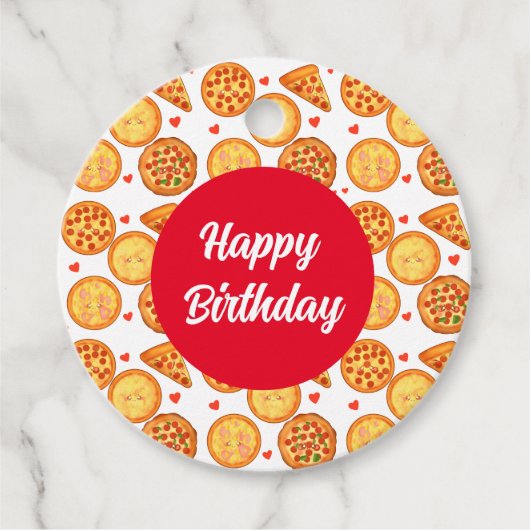 Peperroni, kaas en Margherita pizza Bedankjes Labels (Voorkant)