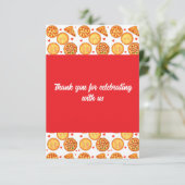 Peperroni, kaas en Margherita pizza Bedankkaart (Staand voorkant)