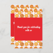 Peperroni, kaas en Margherita pizza Bedankkaart (Voorkant / Achterkant)