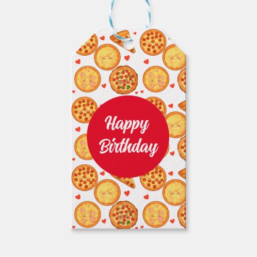 Peperroni, kaas en Margherita pizza Cadeaulabel (Voorkant)