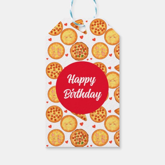 Peperroni, kaas en Margherita pizza Cadeaulabel (Achterkant)