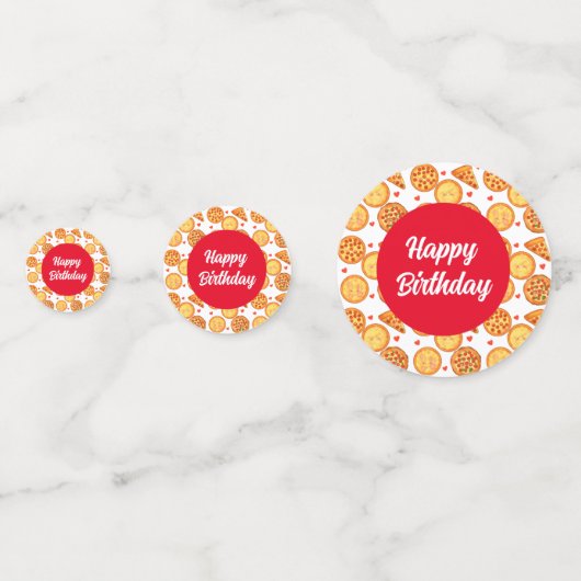 Peperroni, kaas en Margherita pizza Confetti (Voorkanten)