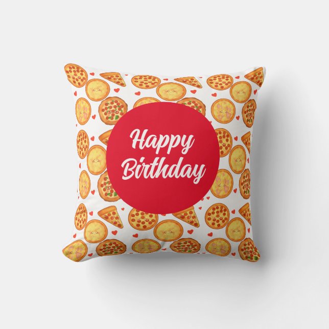 Peperroni, kaas en Margherita pizza Kussen (Voorkant)