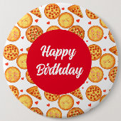Peperroni, kaas en Margherita pizza Ronde Button 6,0 Cm (Voorkant)
