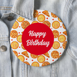 Peperroni, kaas en Margherita pizza Ronde Button 6,0 Cm
