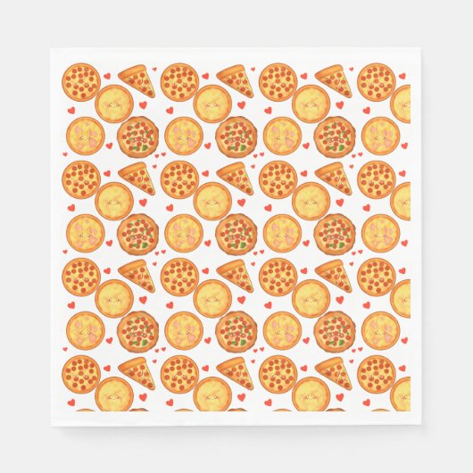 Peperroni, kaas en Margherita pizza Servet (Voorkant)