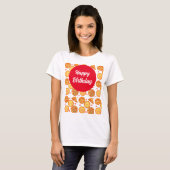 Peperroni, kaas en Margherita pizza T-shirt (Voorkant volledig)
