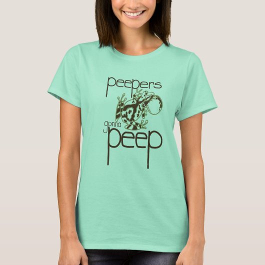 Pepers gaan naar Peep-Spring Peeper T-shirt (Voorkant)