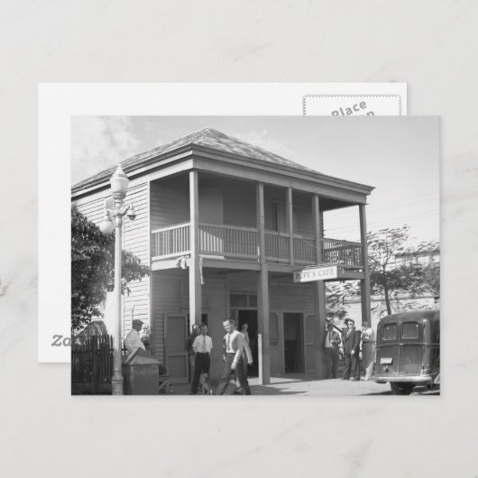 Pepe's Cafe, 1938 Briefkaart (Voorkant / Achterkant)