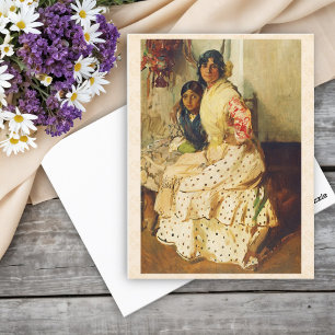 Pepilla en haar dochter Joaquín Sorolla Briefkaart