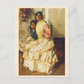 Pepilla en haar dochter Joaquín Sorolla Briefkaart (Voorkant)