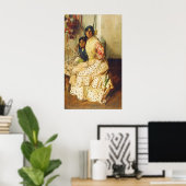 Pepilla en haar dochter Joaquín Sorolla Poster (Thuiskantoor)