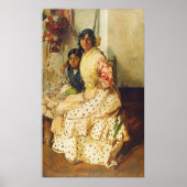 Pepilla en haar dochter Joaquín Sorolla Poster (Voorkant)