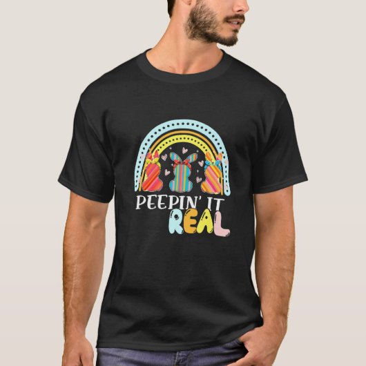 Pepin it Real Happy Easter Bunny Egg Hunt Rainbo T-shirt (Voorkant)