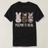 Pepin Real Cute Bunny Rabbit Leopard Easter T-shirt (Design voorkant)