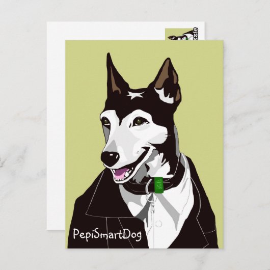PepiSmartDog Postcard Briefkaart (Voorkant / Achterkant)