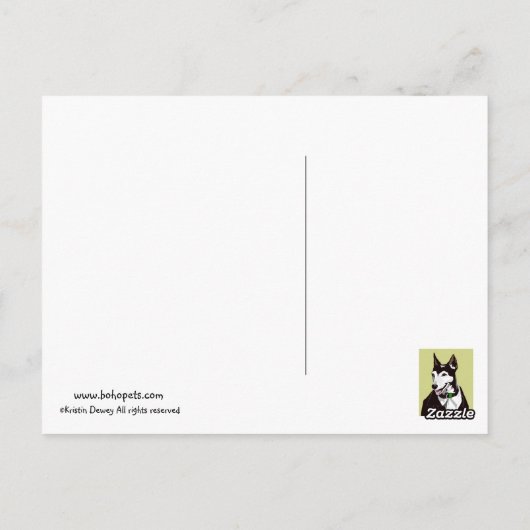 PepiSmartDog Postcard Briefkaart (Achterkant)