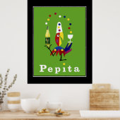 Pepita Drink Vintage Poster (Keuken)