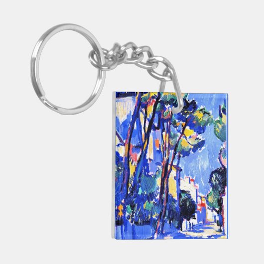 Peploe - Straattafereel, Frankrijk Sleutelhanger (Voorkant Links)