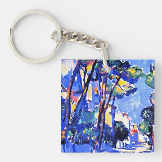 Peploe - Straattafereel, Frankrijk Sleutelhanger (Voorkant)