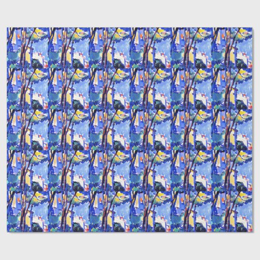 Peploe - Street Scene, Frankrijk Cadeaupapier (Vlak)