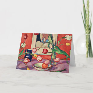 Peploe - Tulips, The Blue Jug Kaart