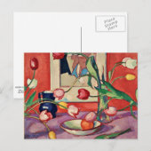 Peploe - Tulpen, De Blauwe Kan Briefkaart (Voorkant / Achterkant)
