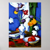 Peploe - Tulpen en vruchten Poster (Voorkant)